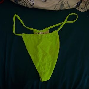 Like green/high lighter yellow bottoms